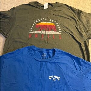 Men’s XL surf company short sleeve Ts